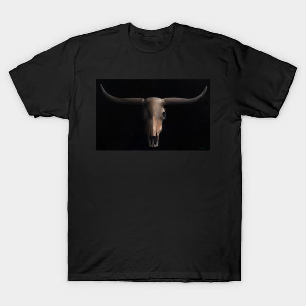 Cattle skull T-Shirt by rand0mity